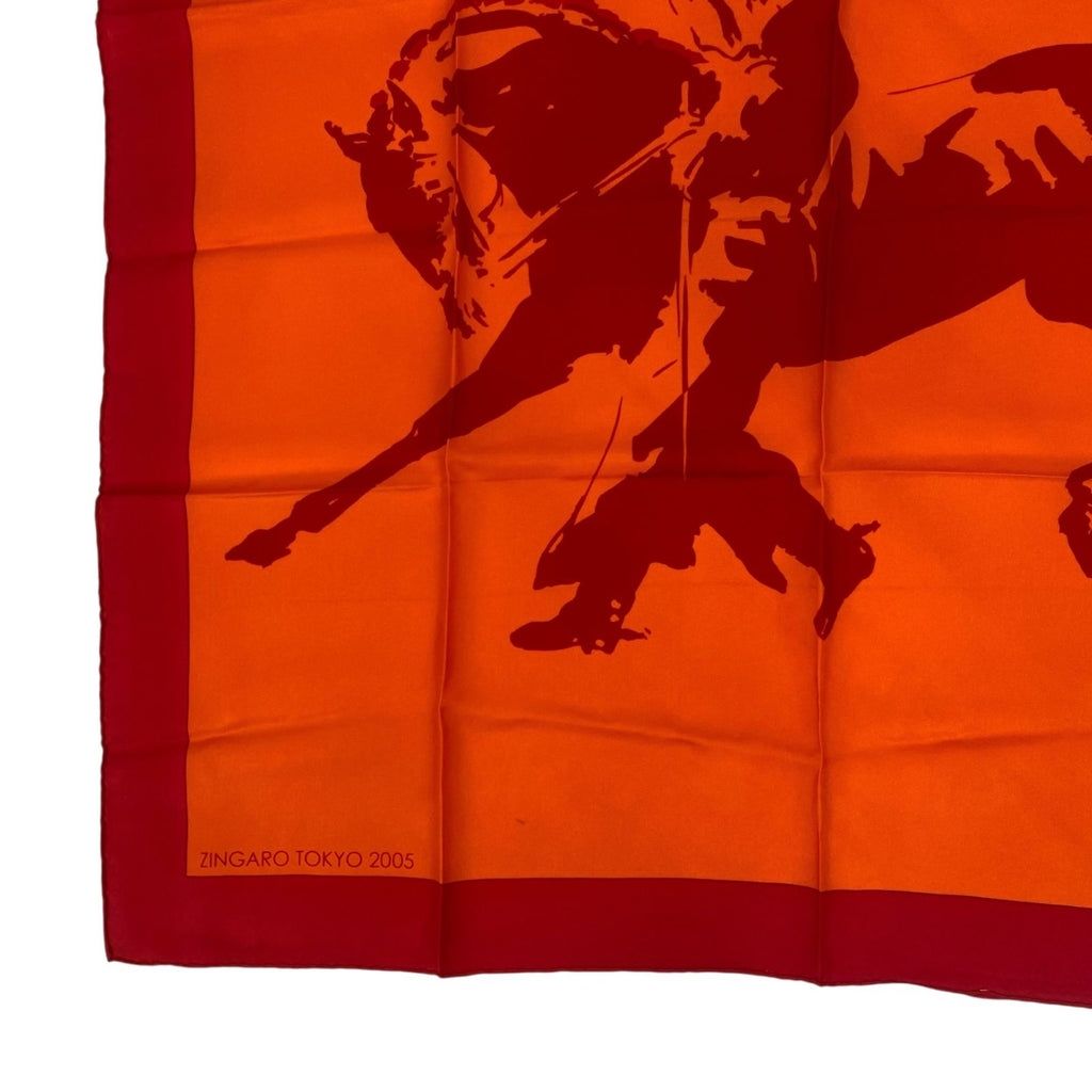 Hermes Scarf Silk Zingaro Tokyo Orange — view 4