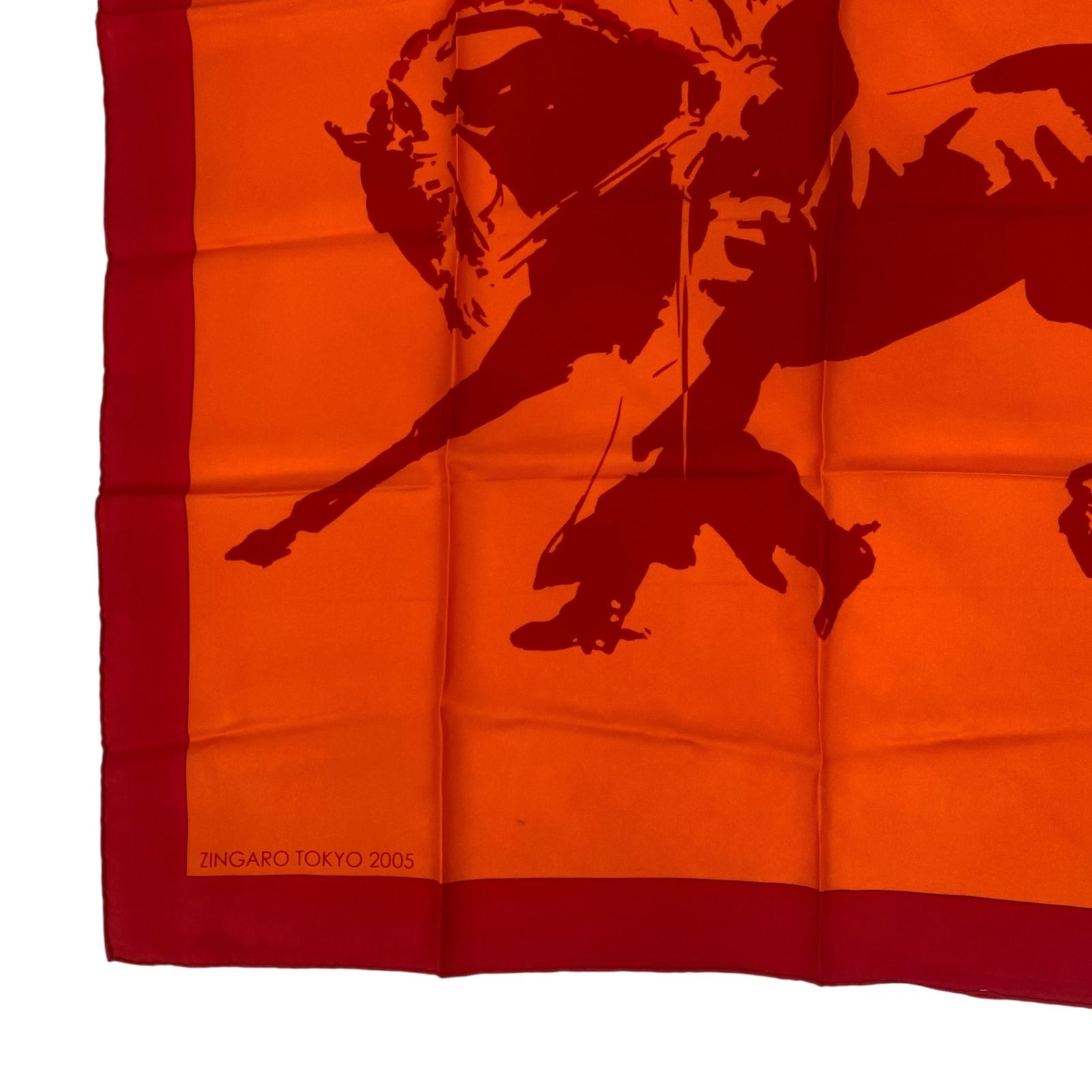 Hermes Scarf Silk Zingaro Tokyo Orange — view 4