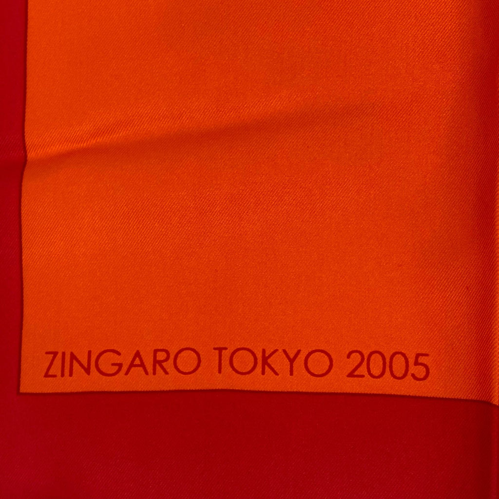 Hermes Scarf Silk Zingaro Tokyo Orange — view 6