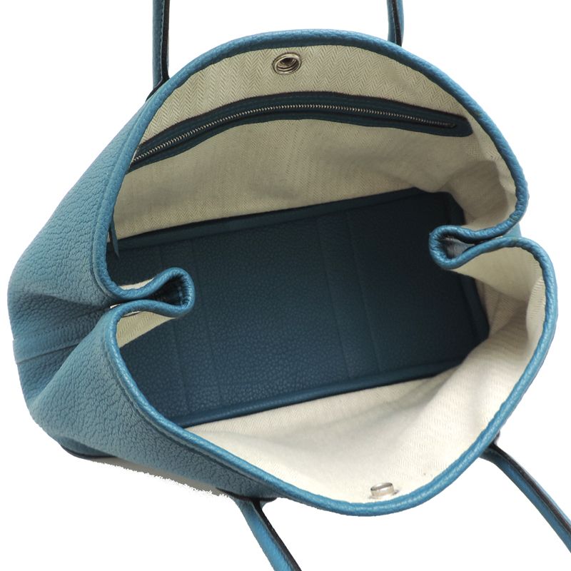 Hermes Tote Blue — view 6
