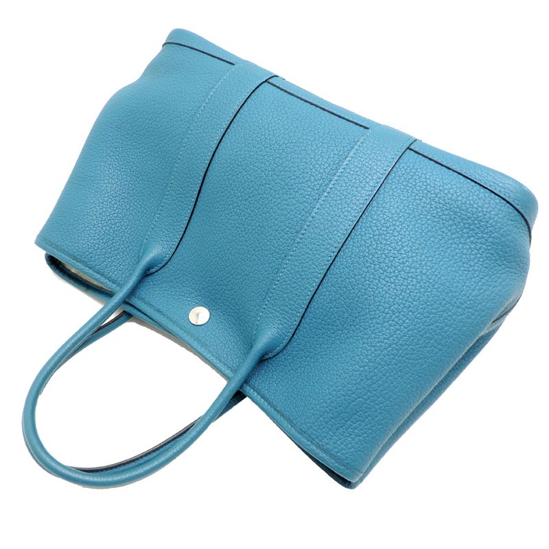 Hermes Tote Blue — view 4
