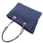 Chanel Shoulder Bag Navy — view 4