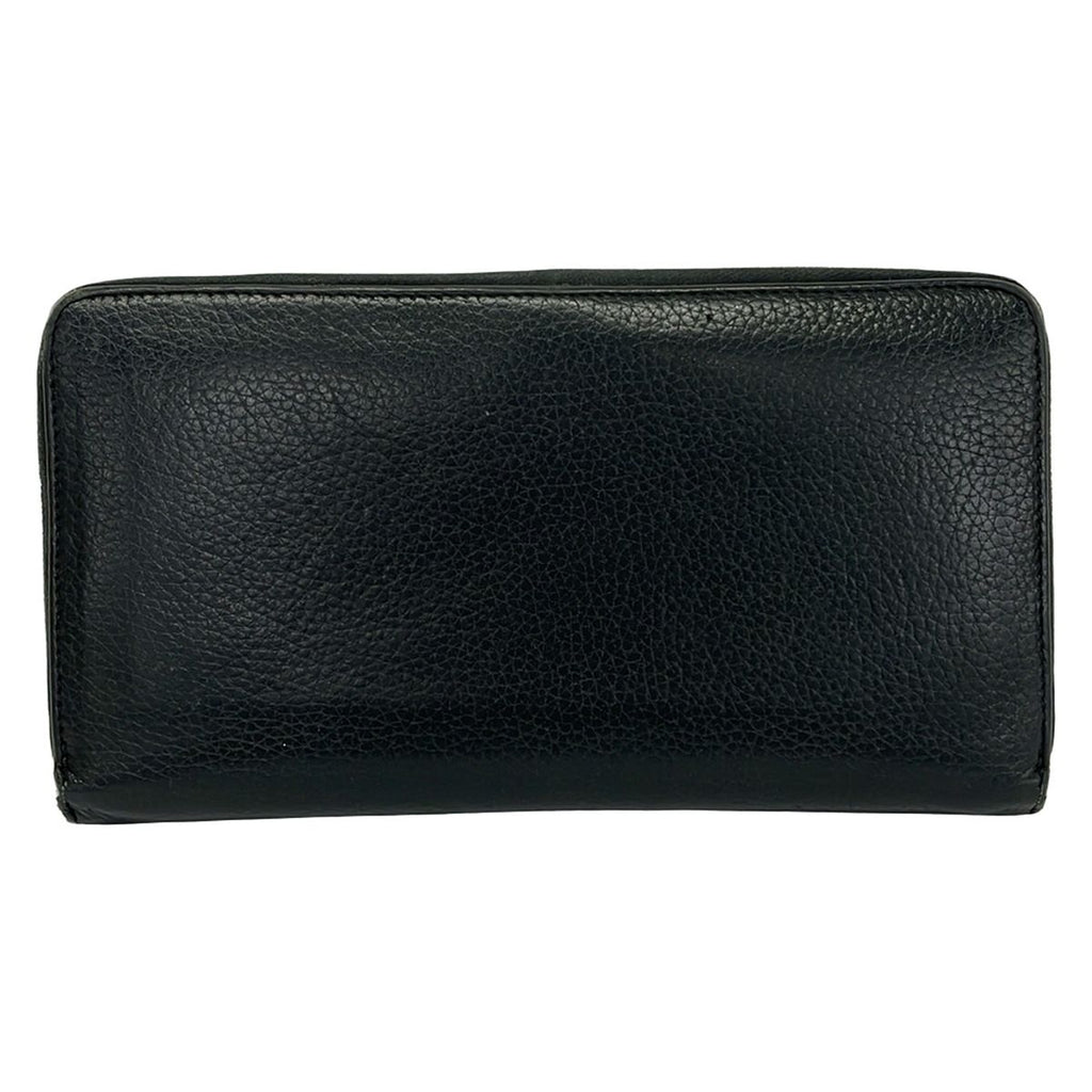 Celine Wallet Black Zip Around Leather — view 2