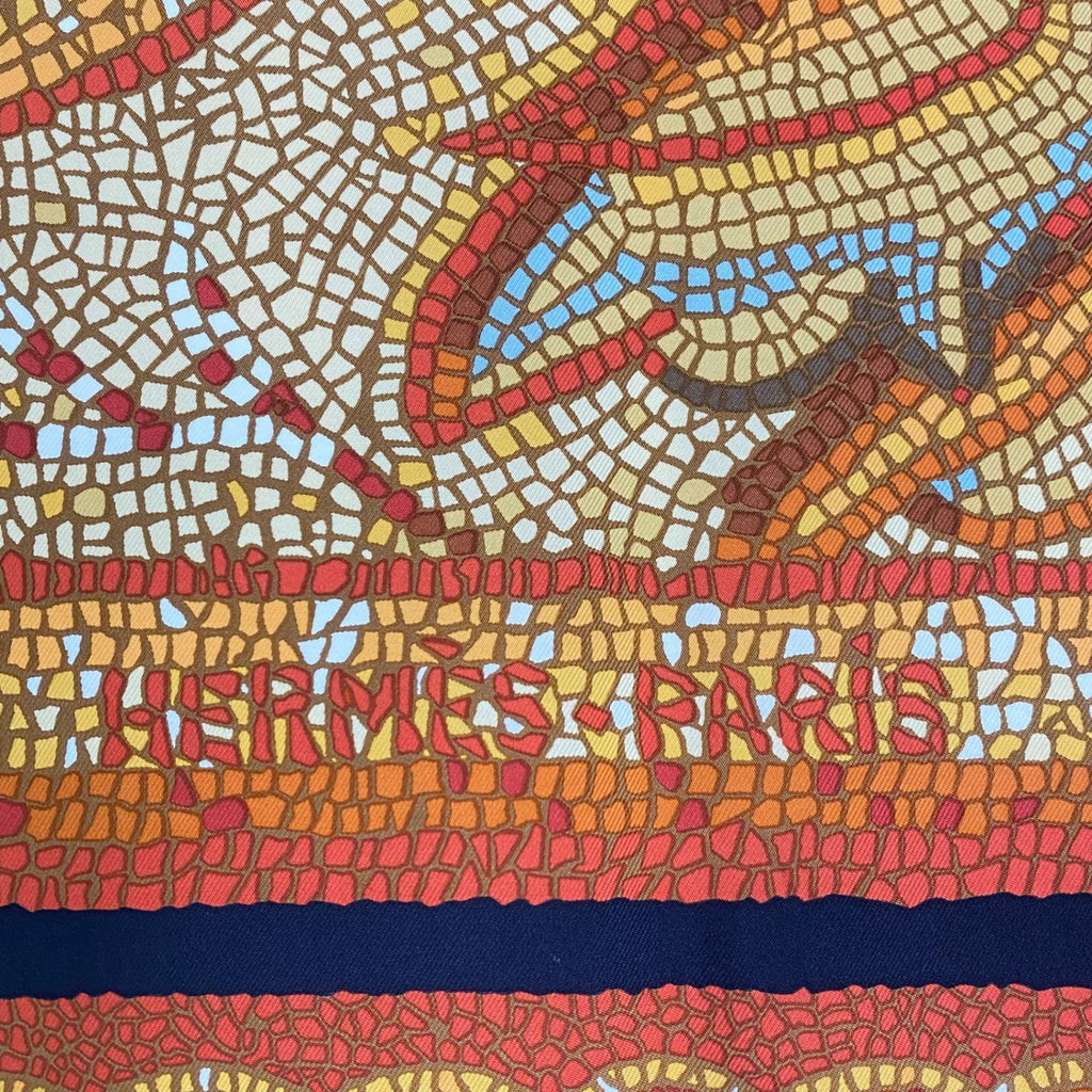 Hermes Carre 90 Under the Cedar Sous le Cedre Silk Scarf Multicolor — view 8