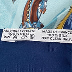 Hermes Carre 90 Cirque Molier Scarf Silk Navy — view 7