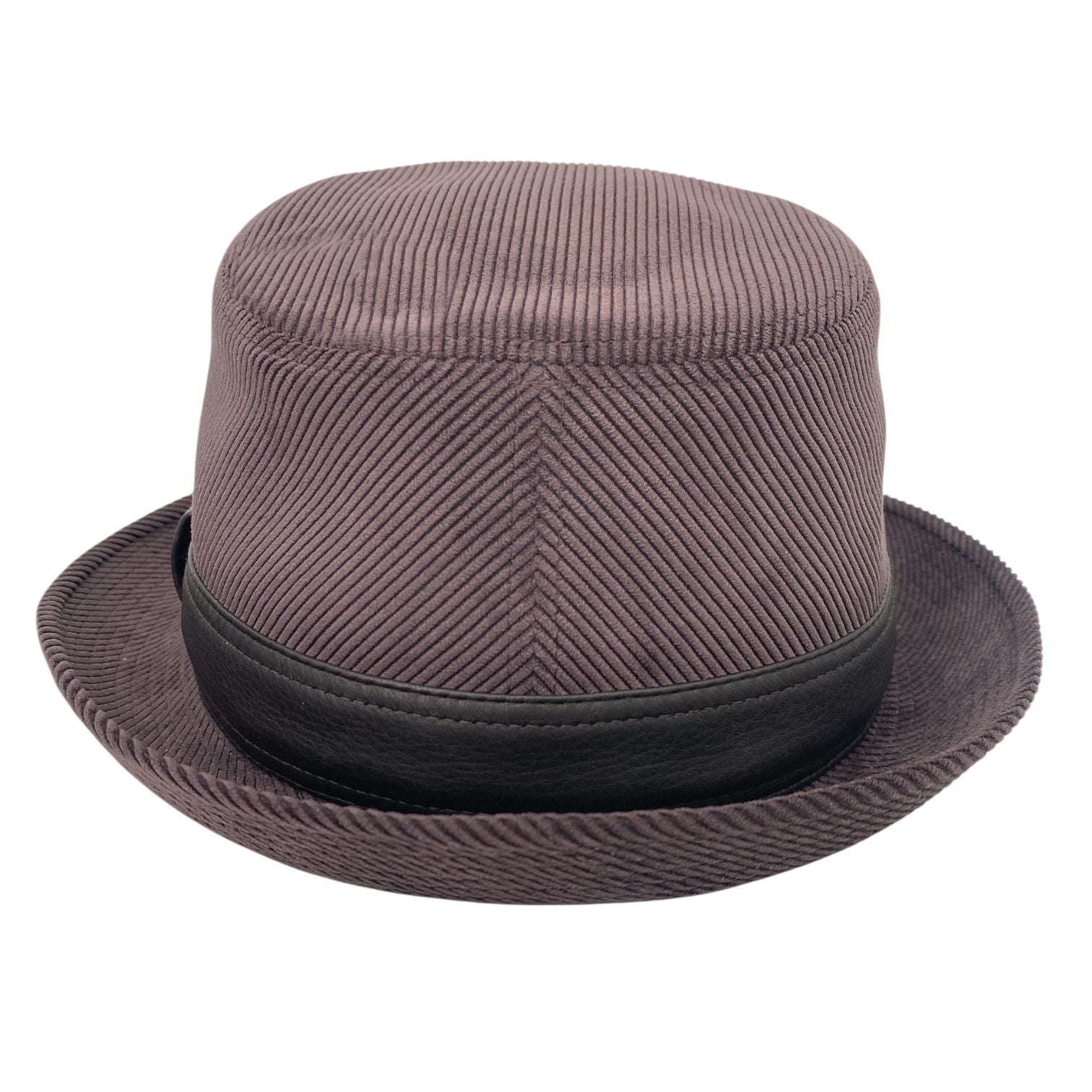 Hermes Corduroy Hat Purple — view 2
