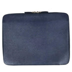Prada Saffiano Second Bag Leather Navy — view 3