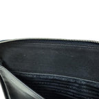 Prada Saffiano Second Bag Leather Navy — view 7