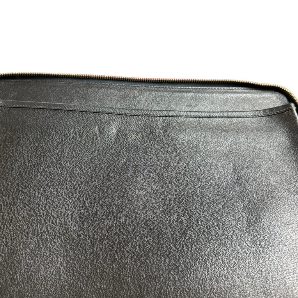 Prada Saffiano Second Bag Leather Navy — view 8