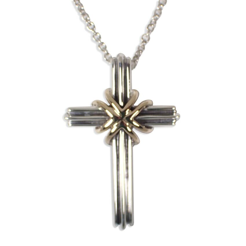 Tiffany & Co 925 750 Signature Cross Necklace