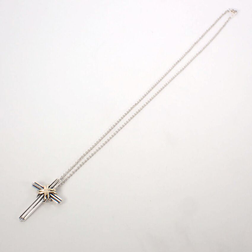 Tiffany & Co 925 750 Signature Cross Necklace — view 5