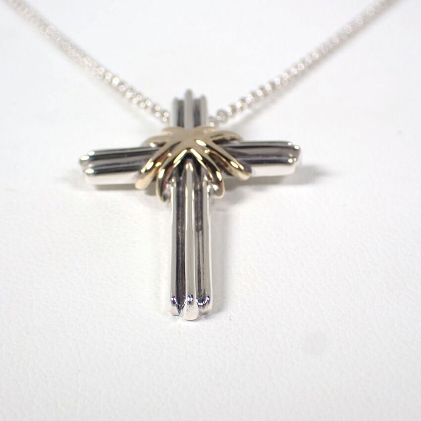 Tiffany & Co 925 750 Signature Cross Necklace — view 4
