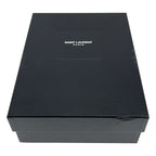 Saint Laurent Paris Era Leather Studded High Top Boots 38 Black — view 6