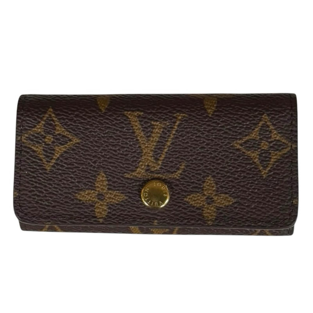 Louis Vuitton Multicles 4 Monogram Key Case Canvas Key Holder