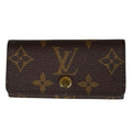 Louis Vuitton Multicles 4 Monogram Key Case Canvas Key Holder