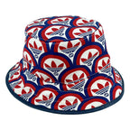 Gucci Adidas Bucket Hat All Over Print Hat S Beige Red Navy — view 3