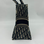 Dior Book Tote Canvas Navy Ivory 35 cm — view 4