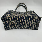Dior Book Tote Canvas Navy Ivory 35 cm — view 5
