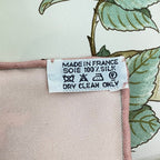 Hermes Scarf Carre 90 AU Coeur Des Bois in the Forest Silk 100% Pink — view 7