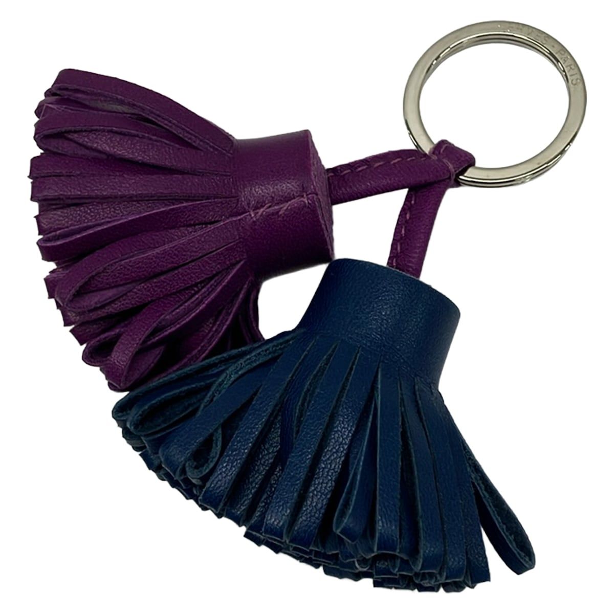 Hermes Key Holder Carmen Unodos Blue Domart Violet