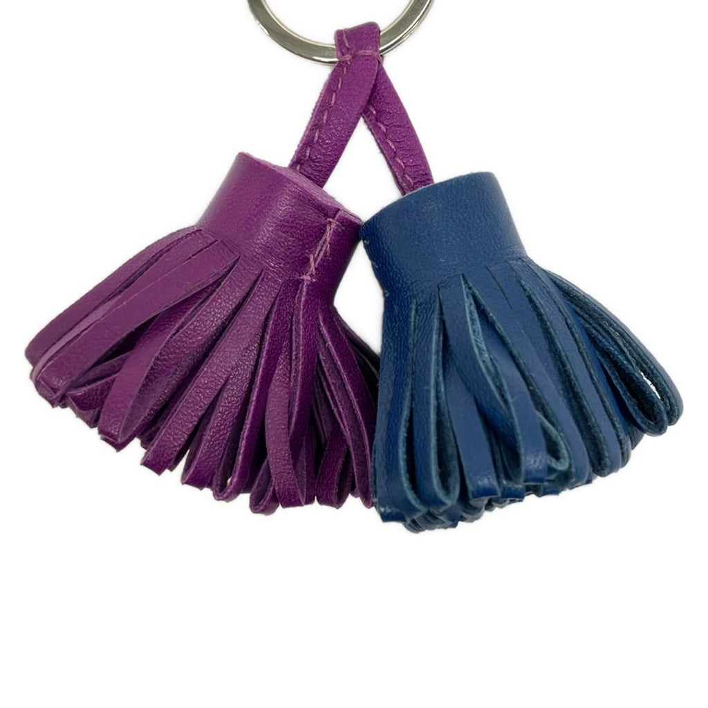 Hermes Key Holder Carmen Unodos Blue Domart Violet — view 4