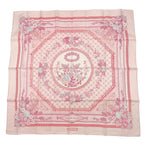 Hermes Carre 90 Jeux de Paille Silk Scarf Allover Pattern Small Bird Butterfly — view 2