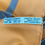 Hermes Scarf Carre 90 Bolduc Ribbon Pattern Orange — view 8