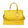 Fendi Toujour Shoulder Bag Yellow Leather
