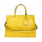 Fendi Toujour Shoulder Bag Yellow Leather