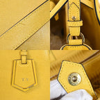 Fendi Toujour Shoulder Bag Yellow Leather — view 9