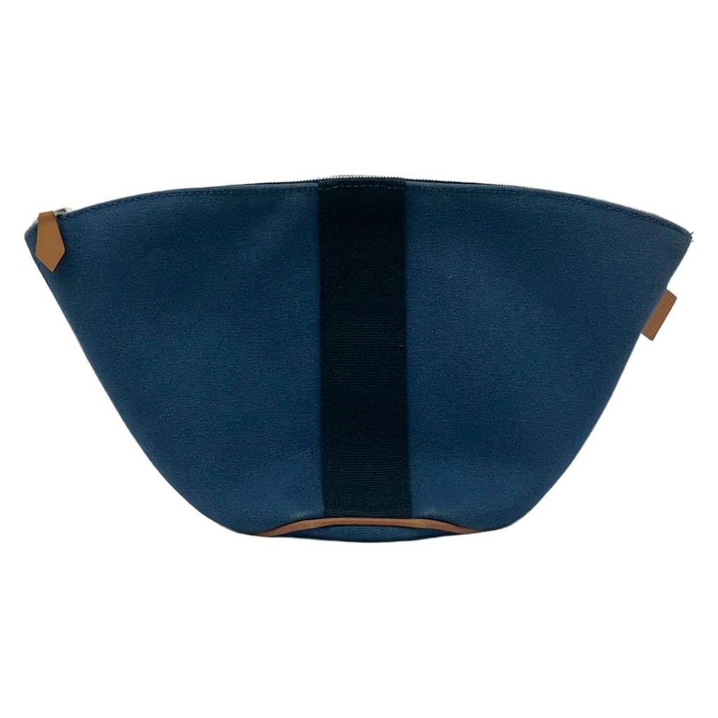Hermes Pouch Navy Silver — view 2