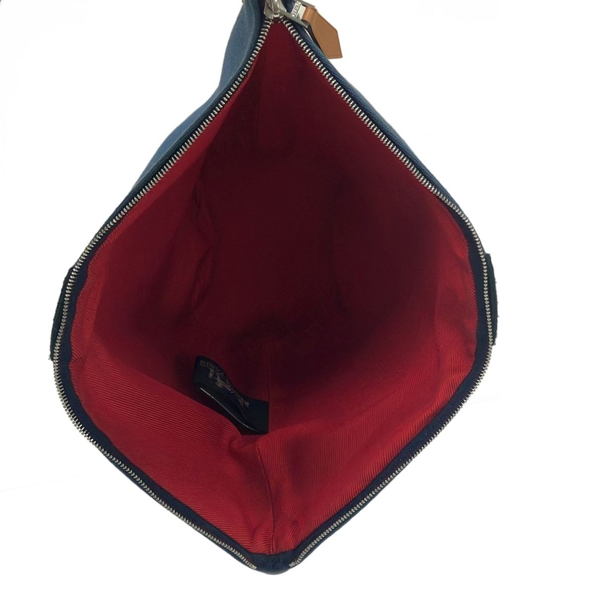 Hermes Pouch Navy Silver — view 4