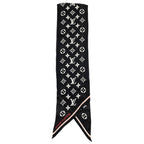 Louis Vuitton Silk Scarf Etole LV Idylle Monogram Noir Black Pink — view 3