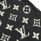 Louis Vuitton Silk Scarf Etole LV Idylle Monogram Noir Black Pink — view 6