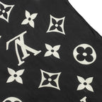 Louis Vuitton Silk Scarf Etole LV Idylle Monogram Noir Black Pink — view 7