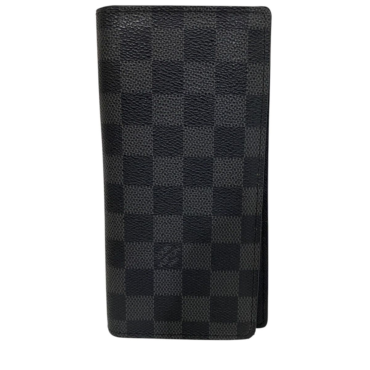 Louis Vuitton Portefeuille Brazza Damier Graphite Wallet Canvas