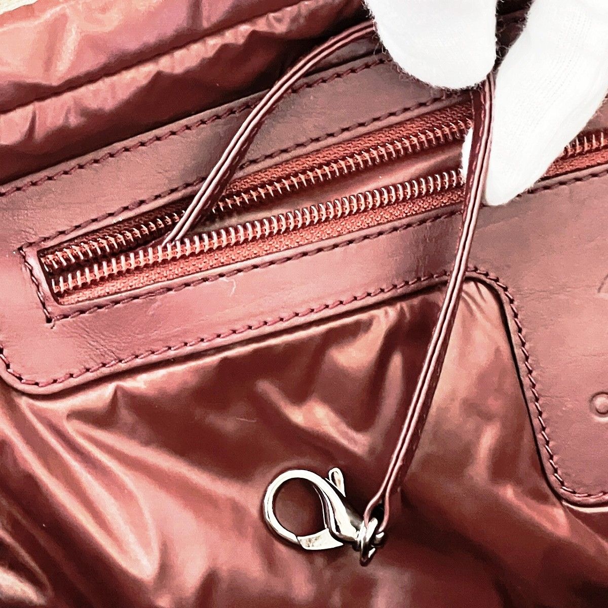 Chanel Coco Cocoon Boston Bag Nylon Leather — view 5
