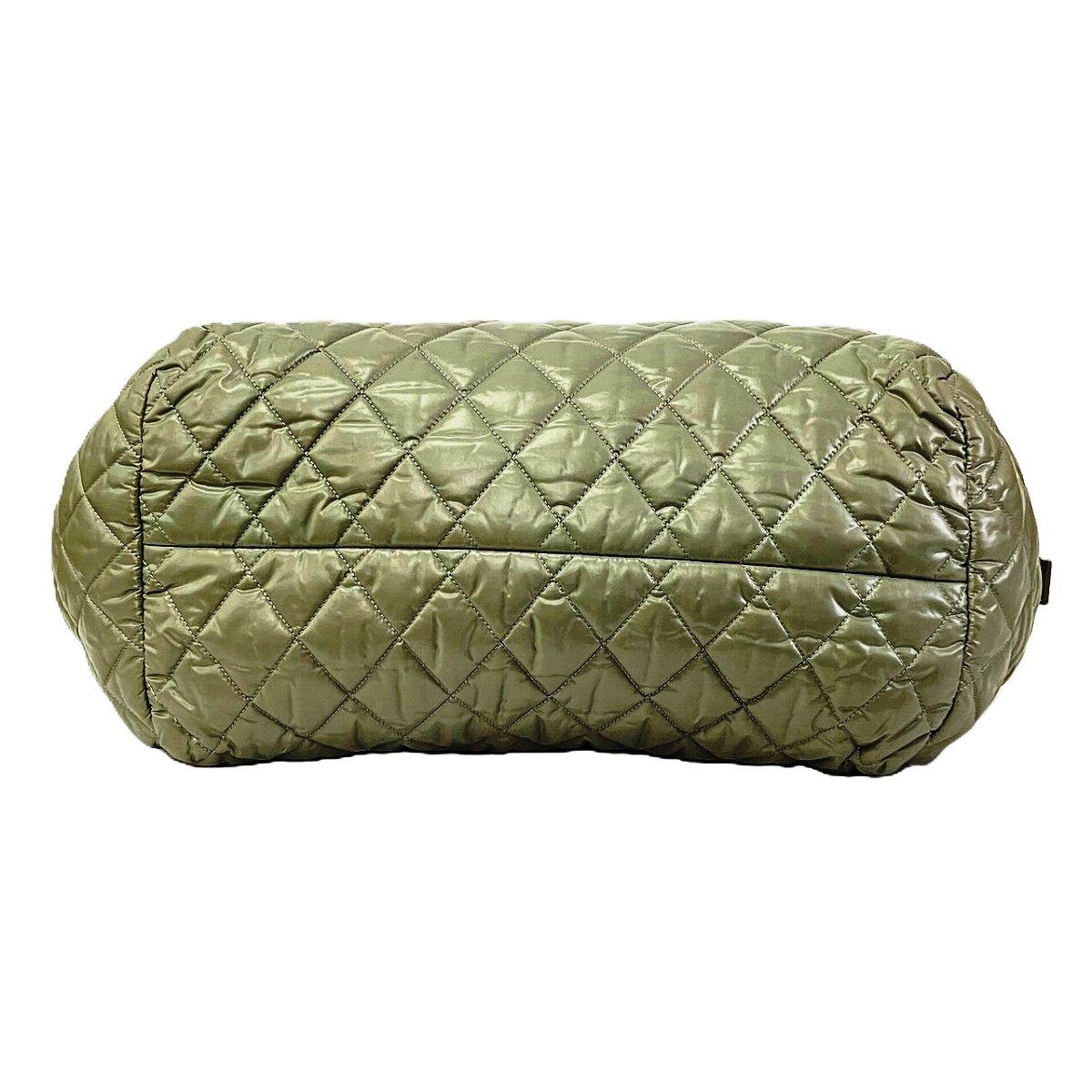 Chanel Coco Cocoon Boston Bag Nylon Leather — view 3
