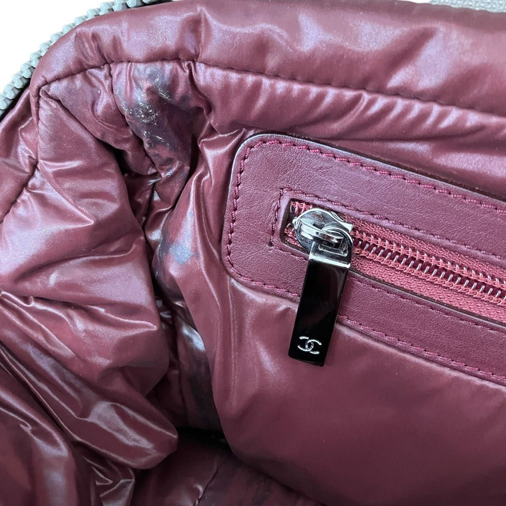 Chanel Coco Cocoon Boston Bag Nylon Leather — view 6