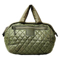 Chanel Coco Cocoon Boston Bag Nylon Leather