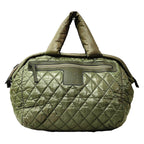 Chanel Coco Cocoon Boston Bag Nylon Leather