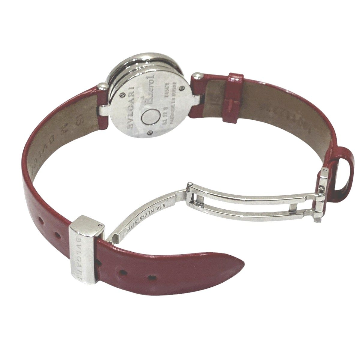 Bvlgari Watch SS Leather Quartz Pink Shell Dial — view 7