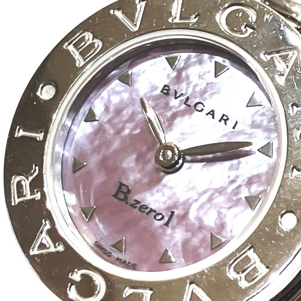 Bvlgari Watch SS Leather Quartz Pink Shell Dial — view 4