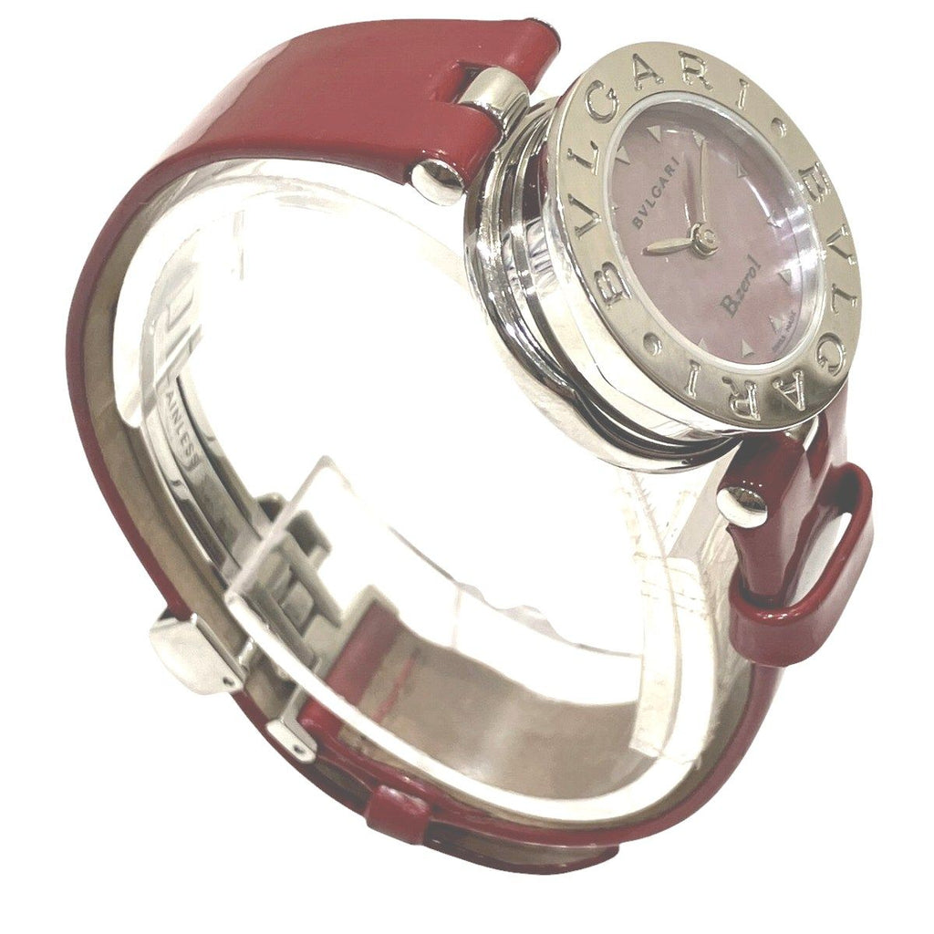 Bvlgari Watch SS Leather Quartz Pink Shell Dial — view 3