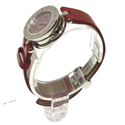 Bvlgari Watch SS Leather Quartz Pink Shell Dial — view 2