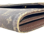 Louis Vuitton Portefeuille Sarah Monogram Mini Lin Wallet Canvas — view 7