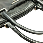 Prada Triangle Logo Briefcase Business Leather Nylon — view 8
