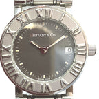 Tiffany & Co Atlas Watch SS Quartz Black Dial