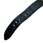 Hermes Dandem Diamond Set Bezel Watch SS Leather Quartz Black Dial — view 7