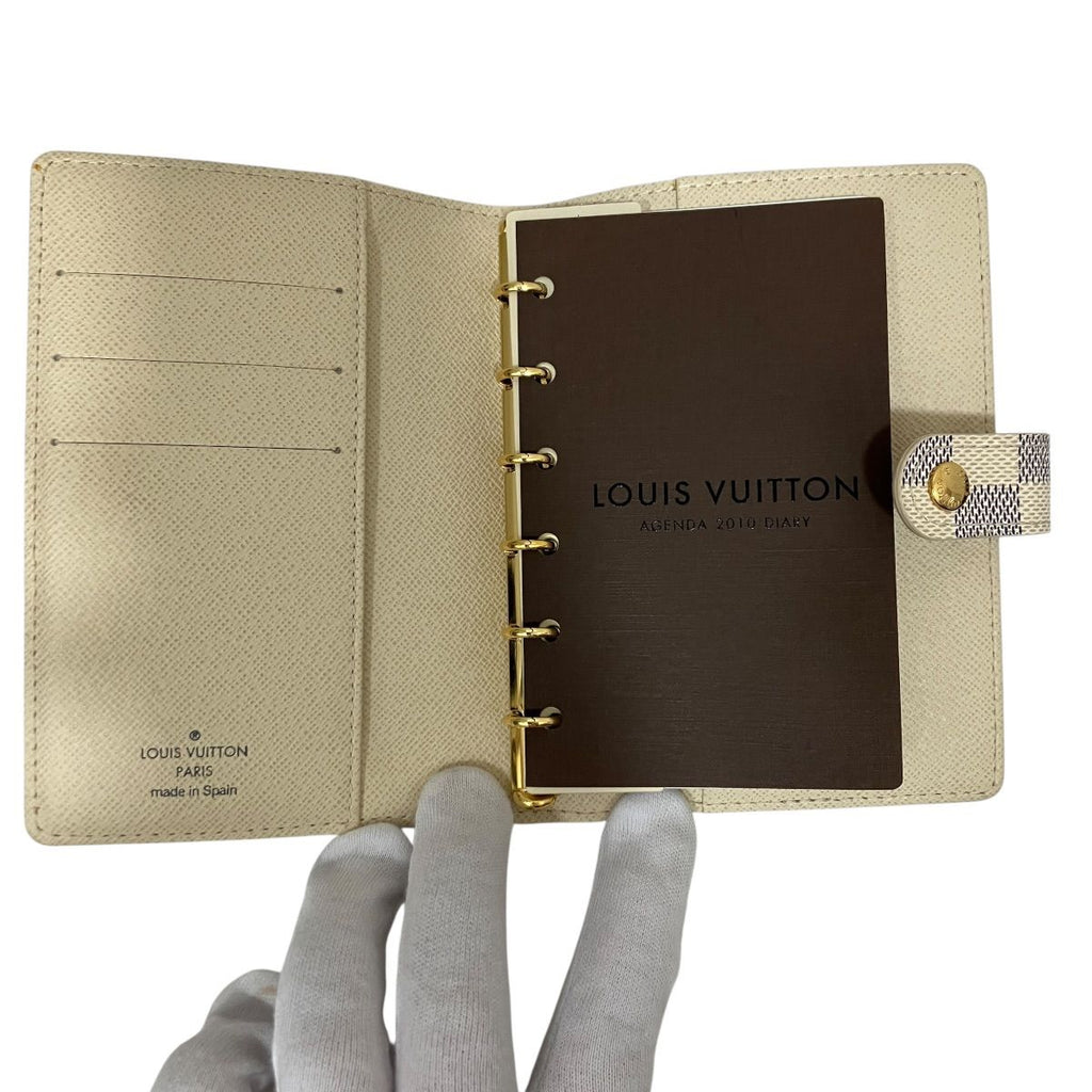 Louis Vuitton Agenda PM Damier Azur Notebook Canvas — view 3
